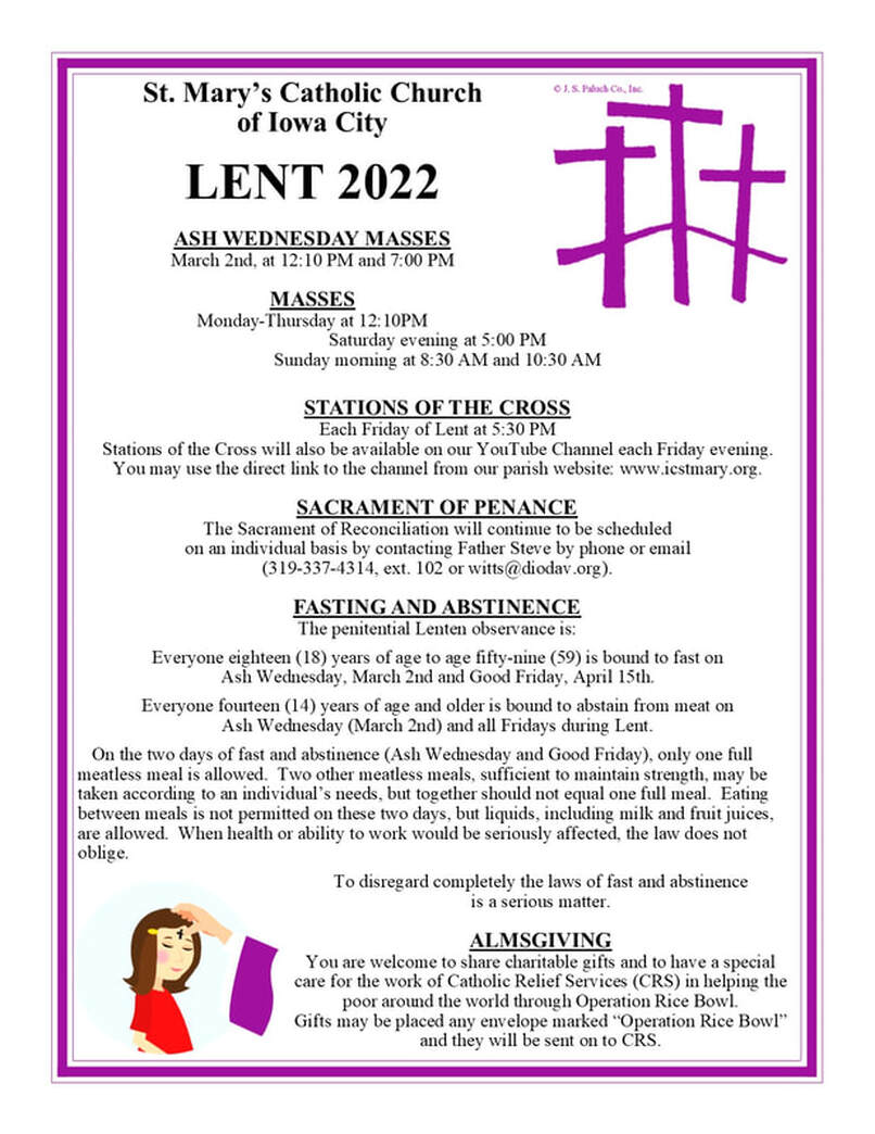 Lent 2022 - St. Mary of the Visitation Catholic Church